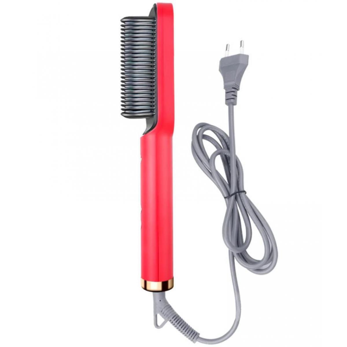 Фен-щітка для волосся Hair Straightener 909B, червона S