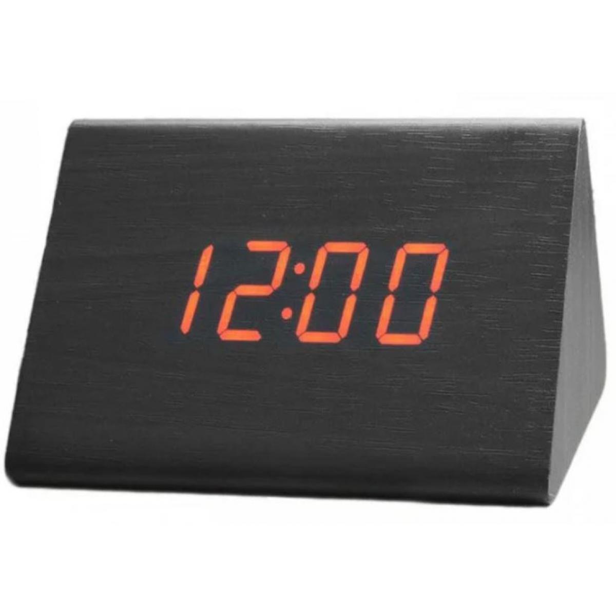 Годинники дерево підсвічування VST 864 Red (SH006376)