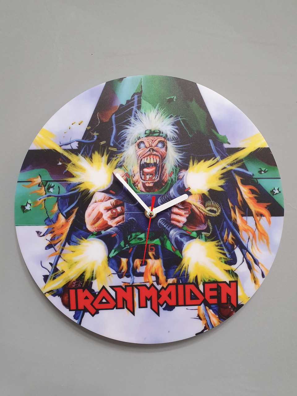 Настінний годинник Iron Maiden, подарунок фанатам, аматорам, 2909, фото 1