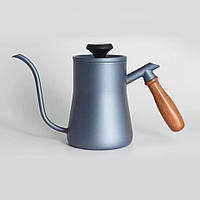 Чайник Kslong с термометром для заваривания кофе, 550 мл, Серый