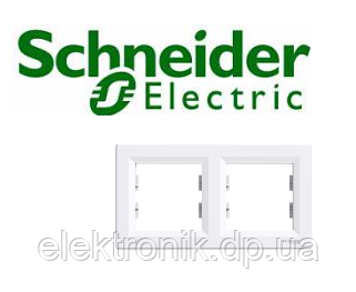 Рамка-2 для розеток горизонтальна Shneider-Electric Asfora білий EPH5800221
