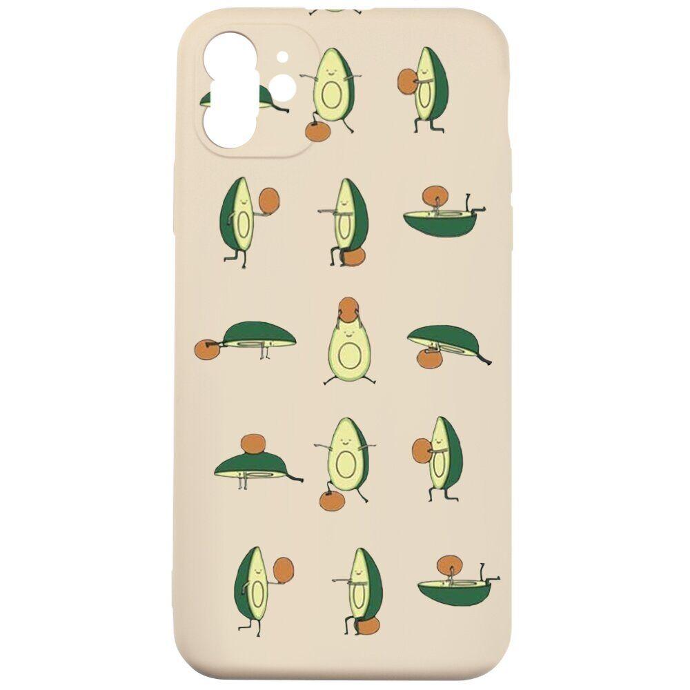 Samsung A525 A52 2021 Чохол-накладка MiaMI Cartoon Avocado #10 Pink Sand