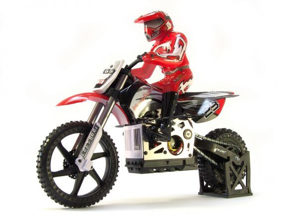 Мотоцикл 1:4 Burstout MX400 Brushed (Красный) - фото 1 - id-p1394539358