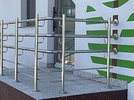 Перила и ограждения для лестниц. Перила с тройным (двойным) поручнем. Детские перила для лестниц, для школ и садика. г. Сумы Детский Сад ,... 3