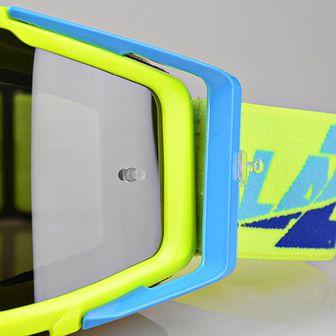 Мотоочки LAZER Goggle Race Style Yellow Fluo - Mirror Silver Lens - фото 8 - id-p1559512780