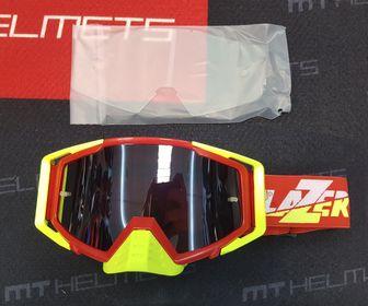 Мотоочки LAZER Goggle Race Style Red Yellow - Mirror Silver Lens - фото 6 - id-p1559512788