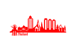 Вінілова інтер'єрна наклейка декор на стіну та шпалери «Таїланд» 192х67 з оракалу