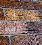 Самоклеюча декоративна 3D панель Коричнева цегла катеринославська 700х770х3мм (179), фото 2