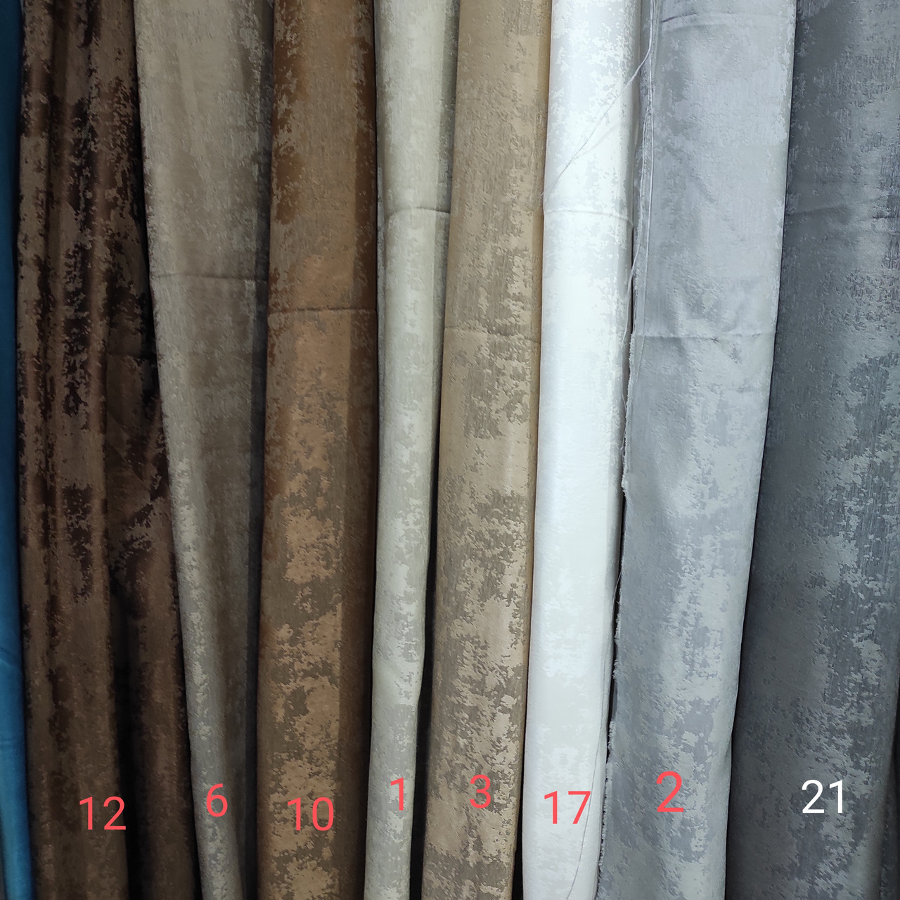 Жакардові штори з малюнком "Короїд", різні кольори