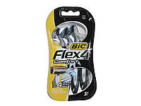 Станок BIC 4 лезвия Flex комфорт (3шт.)