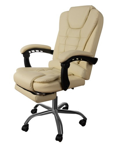 Офисное кресло с подставкой для ног, экокожа - фото 1 - id-p1503976834