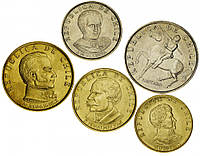 Чили набор из 5 монет 1971-1972 AU-UNC 10, 20, 50 сентесимо, 1, 5 эскудо