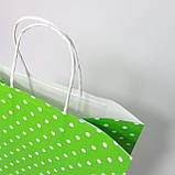 Паперовий пакет подарунковий 260*150*350 мм Кольоровий крафт пакет з крученими ручками Готові для магазинів одягу, фото 7