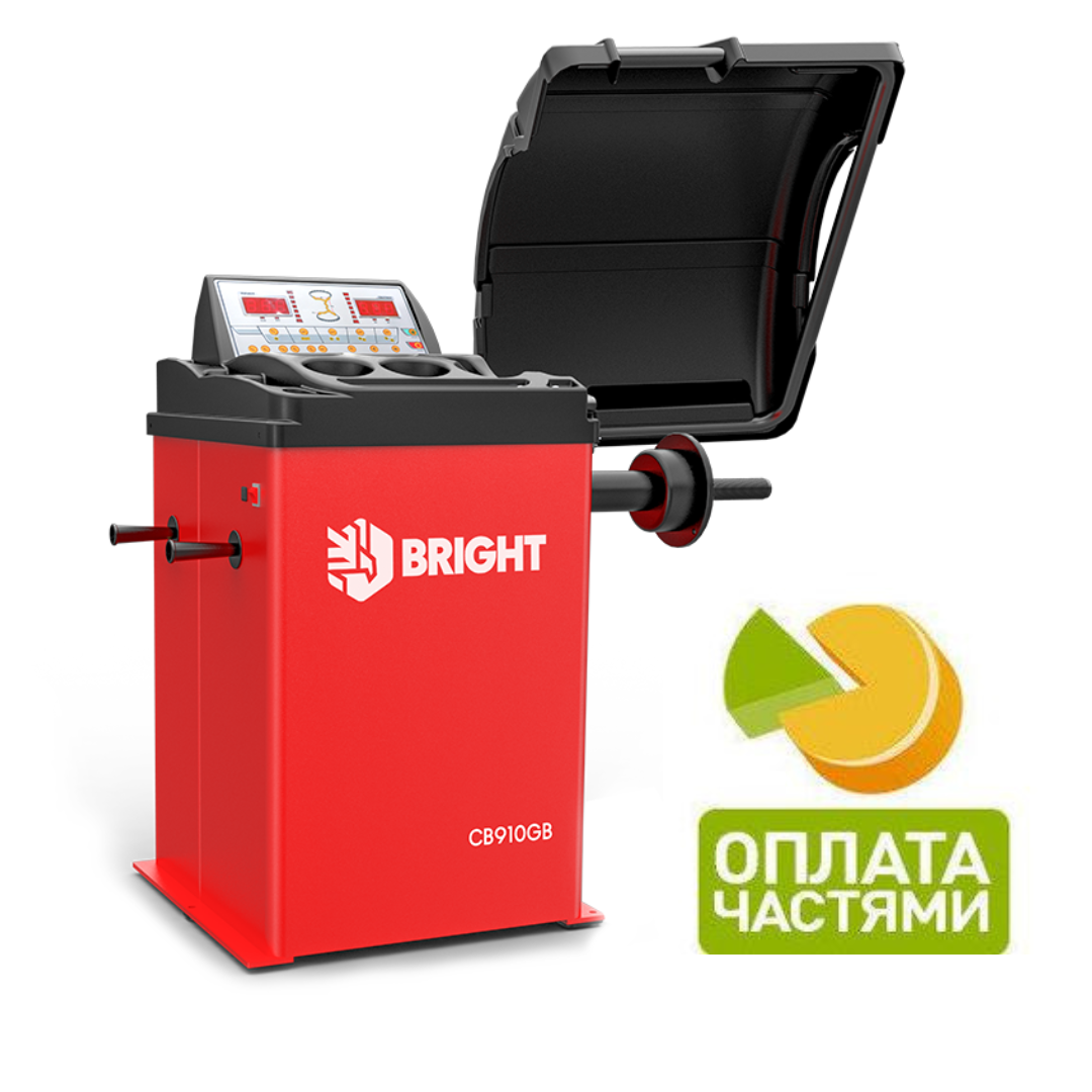 Балансувальний верстат (вал 40мм, вага колеса 65кг) Bright CB910GBS