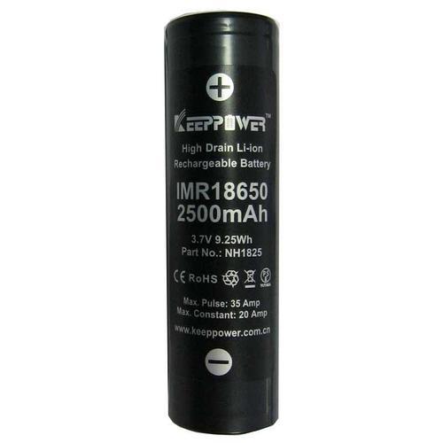 Акумулятор Keeppower Li-ion IMR18650 2500mAh (30A) високотоковий, фото 1