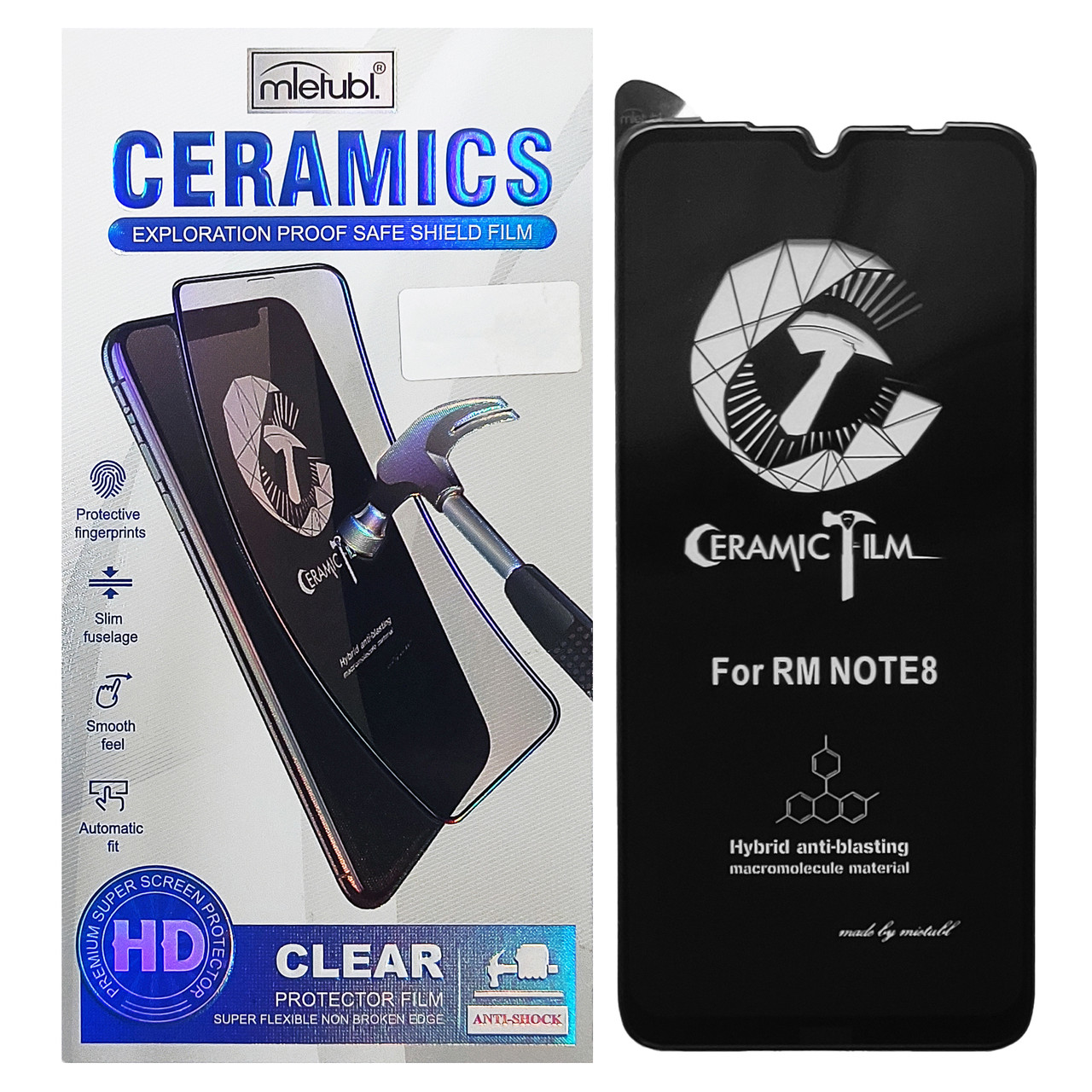 Захисна плівка Mletubl Ceramic для Xiaomi Redmi Note 8 Black
