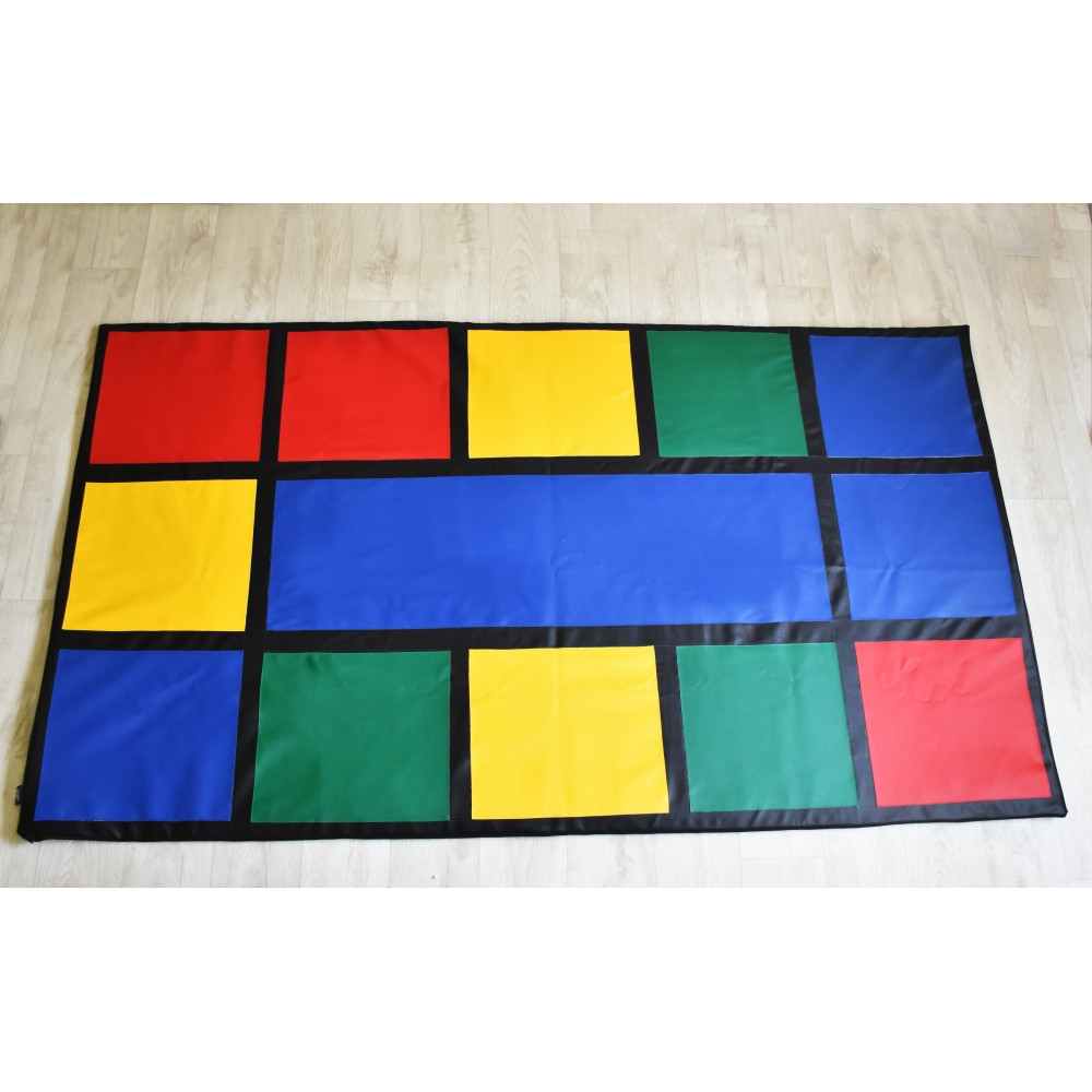 Ігровий мат для навчання Райдужний шкірзамінник, 250х140х2 см (Тіа-sport ТМ)