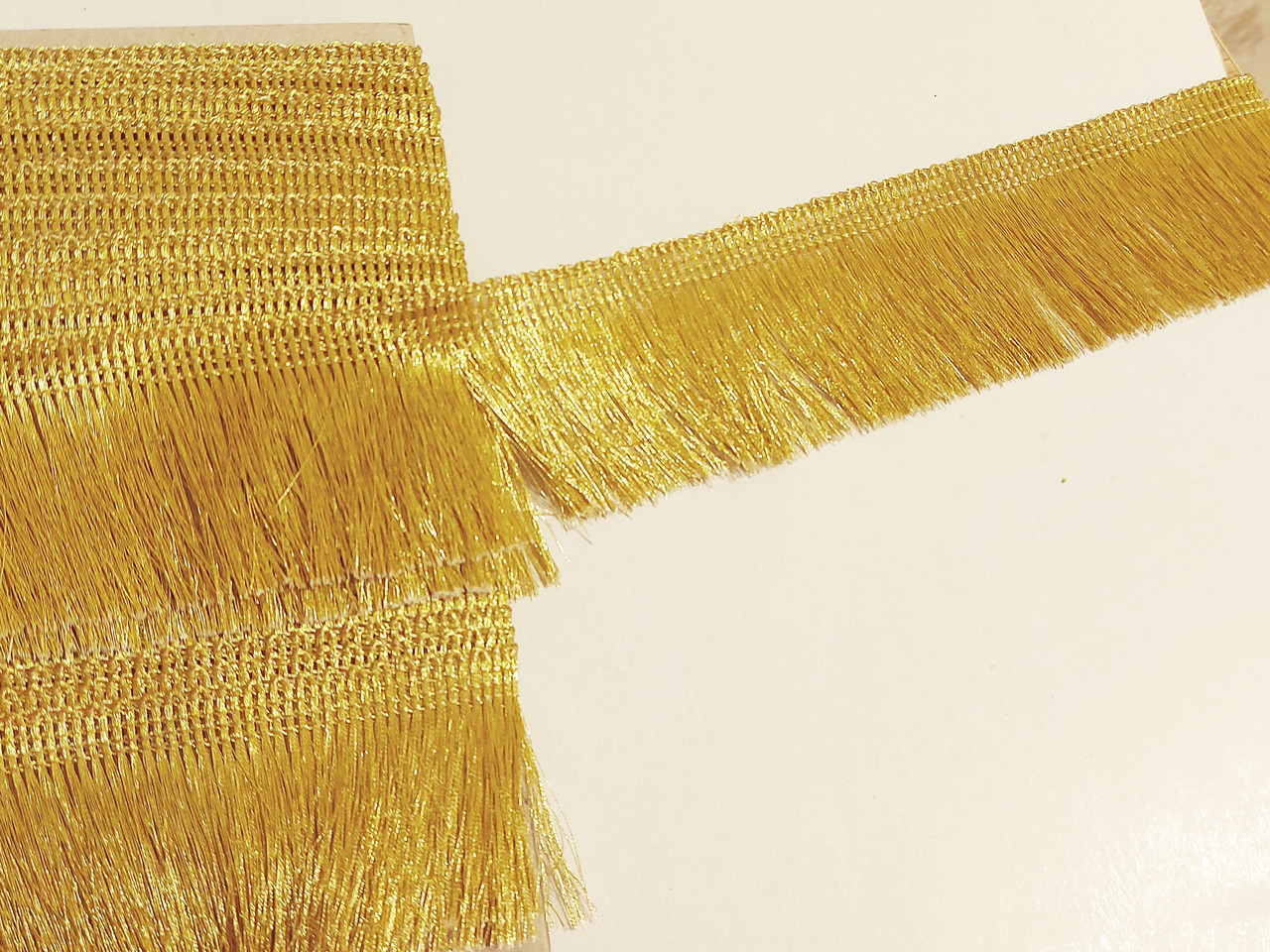 Бахрома люрекс металік золота 5см. "Щіточка металік"