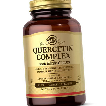 Кверцетин Solgar Quercetin Complex with Ester-C plus 50 veg caps, фото 4