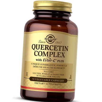 Кверцетин Solgar Quercetin Complex with Ester-C plus 50 veg caps, фото 3