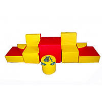 Комплект игровой мебели Динозавр кожзам Желтый/Красный (Тia-sport ТМ)
