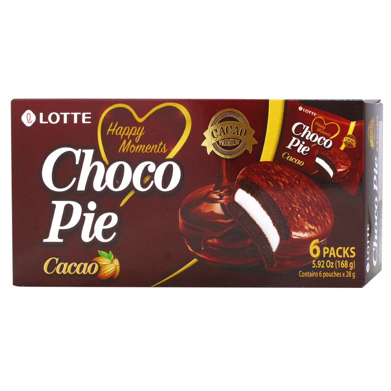 Десерт Choco Pie Cacao 6 packs 168g