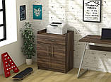 Тумба офісна LD L-640 64х42х80 см Венге Луїзіана. Мобільна тумбочка в офіс на колесах, фото 4
