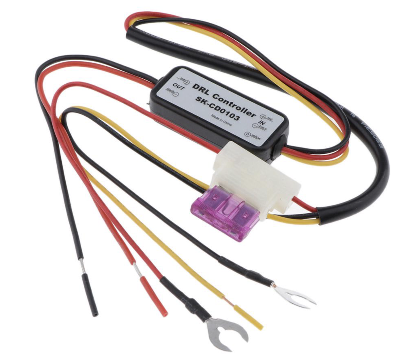 Контролер ДХО (денні ходові вогні), ближнього світла, протитуманок SK-CD0103 12-18В 3А із запобіжником