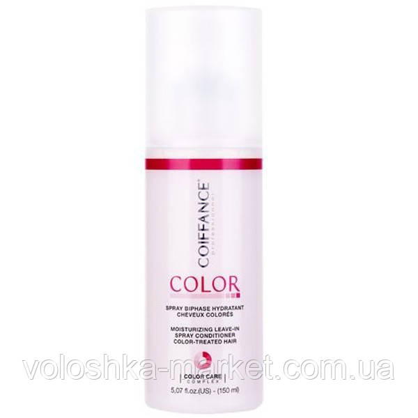 Двофазний спрей-кондиціонер для фарбованого волосся Moisturizing Leave-In Spray Conditioner Color Coiffance, 150