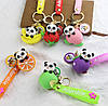 Брелок на рюкзак, ключі Панда з бананом і квіточкою, фото 8