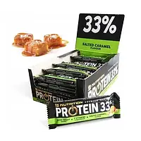 Блок протеїнових батончиків Protein Bar 33% Go! On Nutrition 50 грам солона карамель