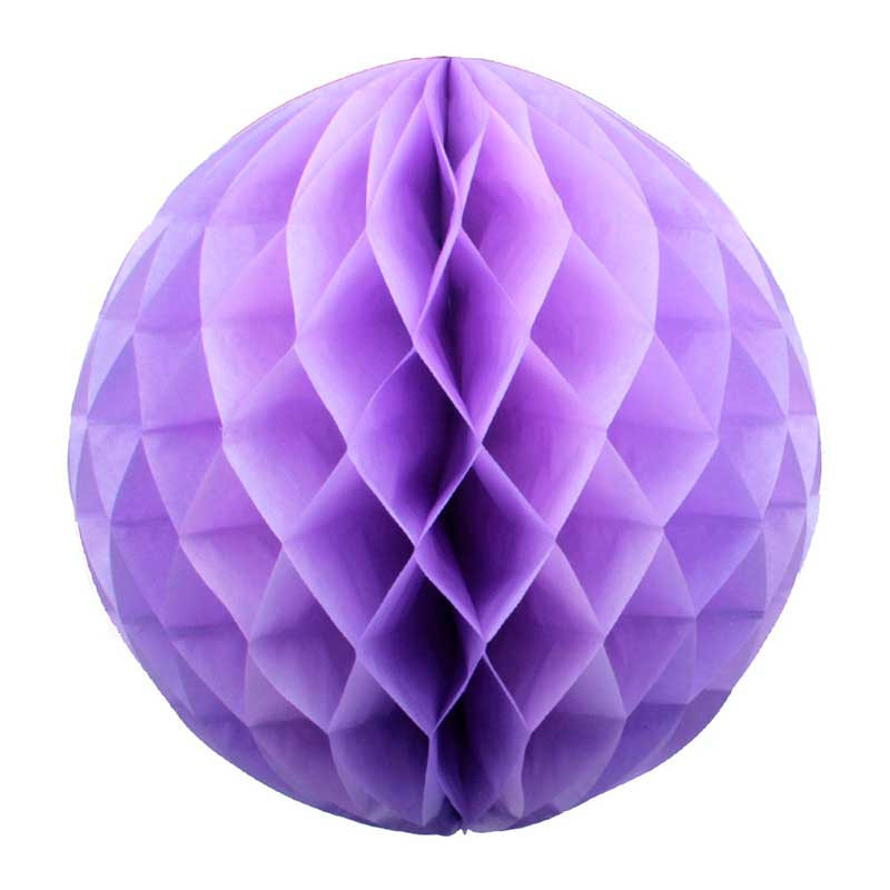 Паперові кульки стільники тішью 20см | Фіолетовий