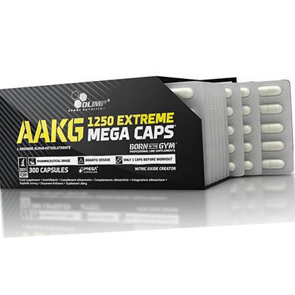 Аргінін Olimp AAKG Extreme Mega 120 капс, фото 4