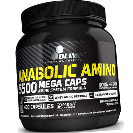 Незамінні амінокислоти Olimp Anabolic Amino 5500 400 капс, фото 4