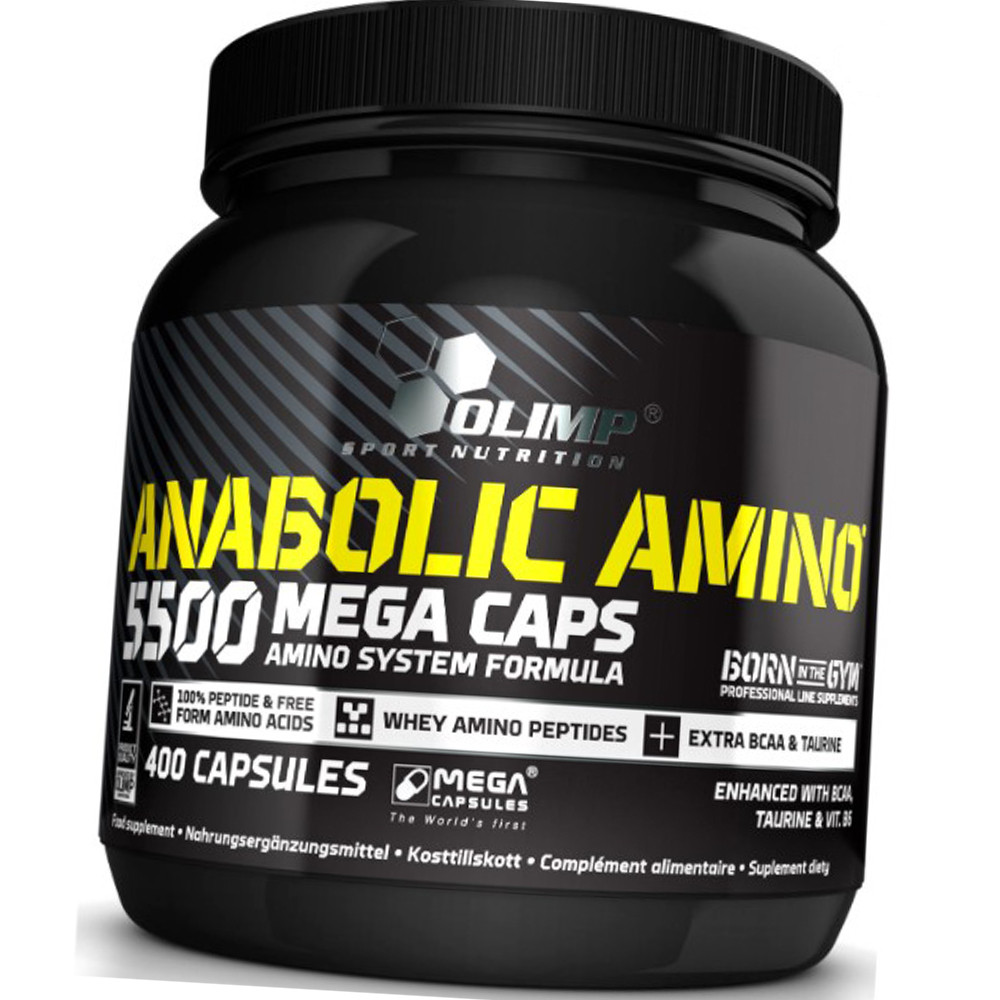 Незамінні амінокислоти для спортсменів Olimp Anabolic Amino 5500 400 капс Топ продажів