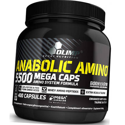 Незамінні амінокислоти Olimp Anabolic Amino 5500 400 капс, фото 1