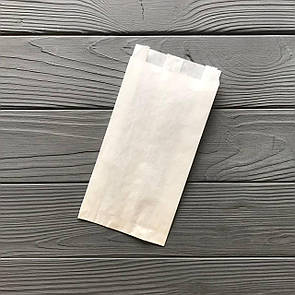 Пакет саше білий 210х100х40 мм (середня жиростійкість 40гр/м2) 178Ф