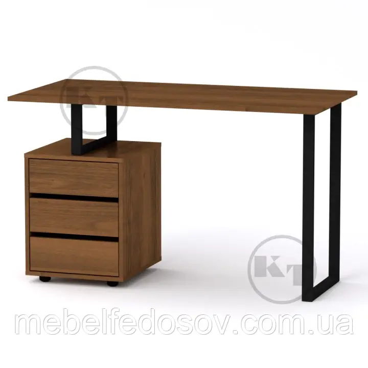 Стіл письмовий Лофт-2 (Компаніт) 1200х600х728мм, фото 1