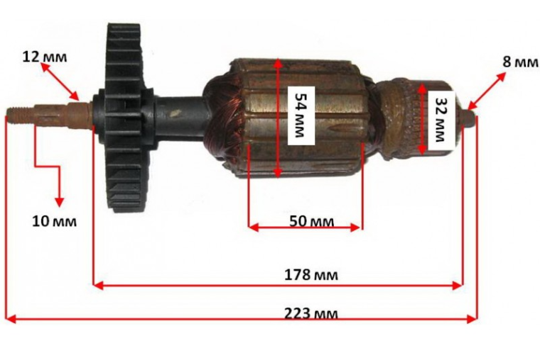 Якорь болгарки Black&Decker 230 фирменный - фото 1 - id-p213261829