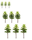 Дерева набір 9 шт., сосна розмір 5-11 см, для діорам, підставок, мініатюр, фото 2