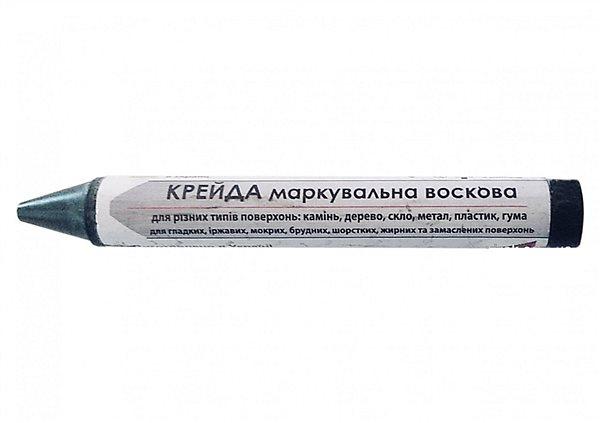 Мел маркувальний восковий зелений 13 мм, 12 шт VIROK 16V015