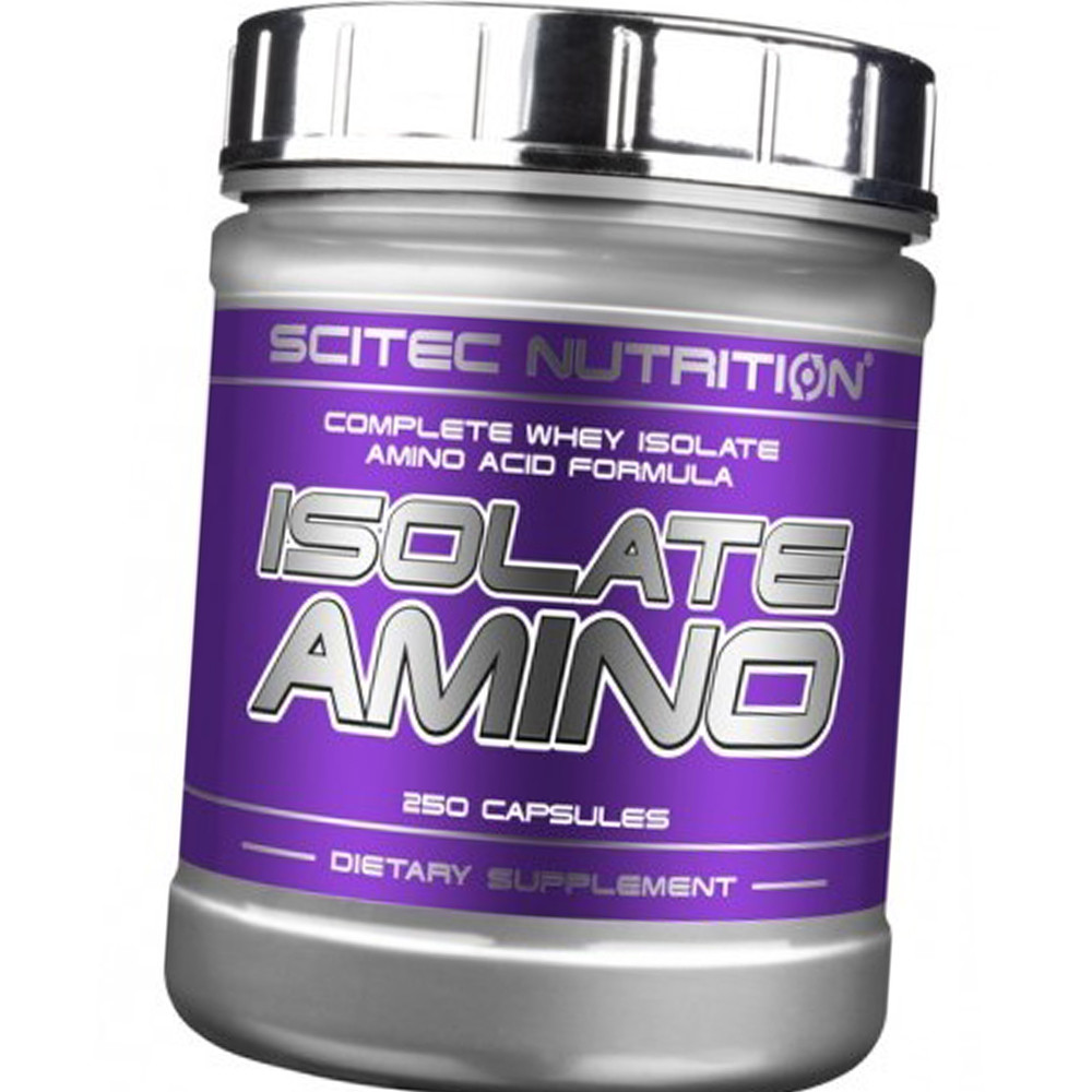 Незамінні амінокислоти для спортсменів Scitec Isolate Amino 250 капс Топ продаж