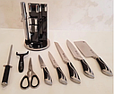 Набір кухонних ножів на підставці UNIQUE UN-1834 (9 предметів), фото 4