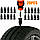 Ремкомплект для шин Tire repair nail, набір для ремонту безкамерних шин - гумові цвяхи (20 шт./уп.), фото 5