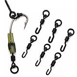 Вертлюг з кільцем "Spiner Swivel" для коропового оснащення "Ronnie Rig" Carp Fishing, фото 3