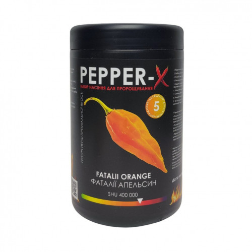 Набор для выращивания острого перца Pepper-X Fatalii Orange 750 г - фото 1 - id-p1559700637