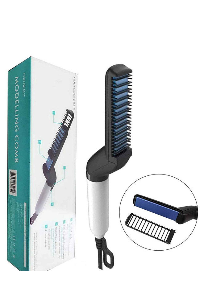 Випрямляч гребінець для бороди та волосся 142301P, фото 1