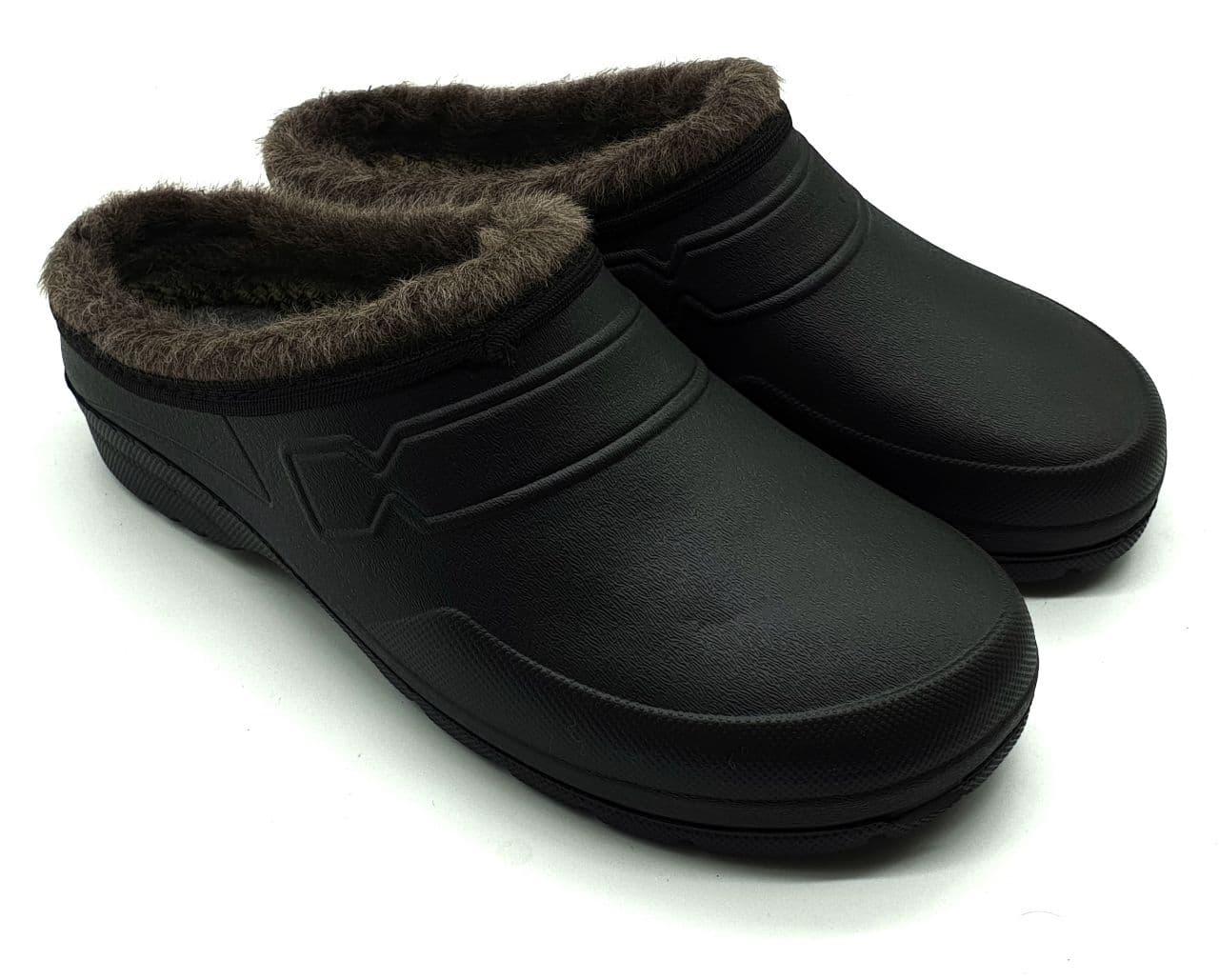 Жіноче сабо-калоші на хутрі