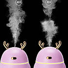 Зволожувач повітря з підсвічуванням "Милий олень" 3 в 1 / Міні Зволожувач-аромадиффузор, фото 5