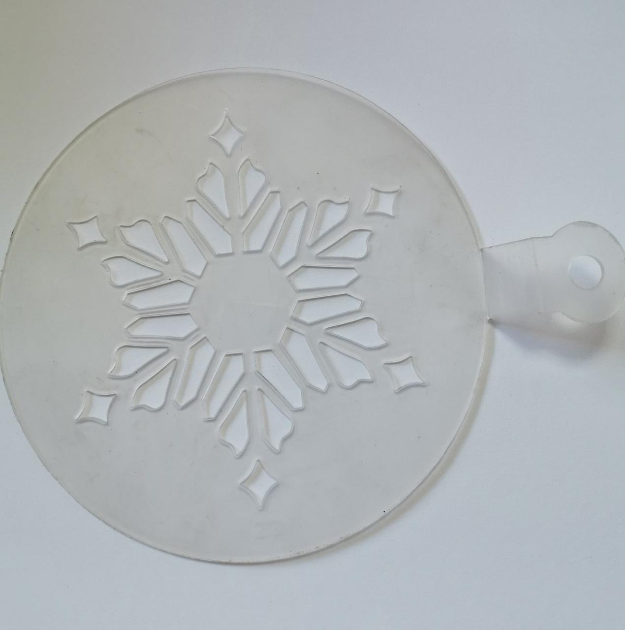 Трафарет для торта Сніжинка 15 см (201281)